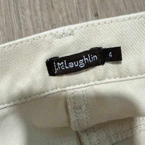 J.McLaughlin Beige/Cream Skinny Jeans Size 4 - Picture 3 of 6